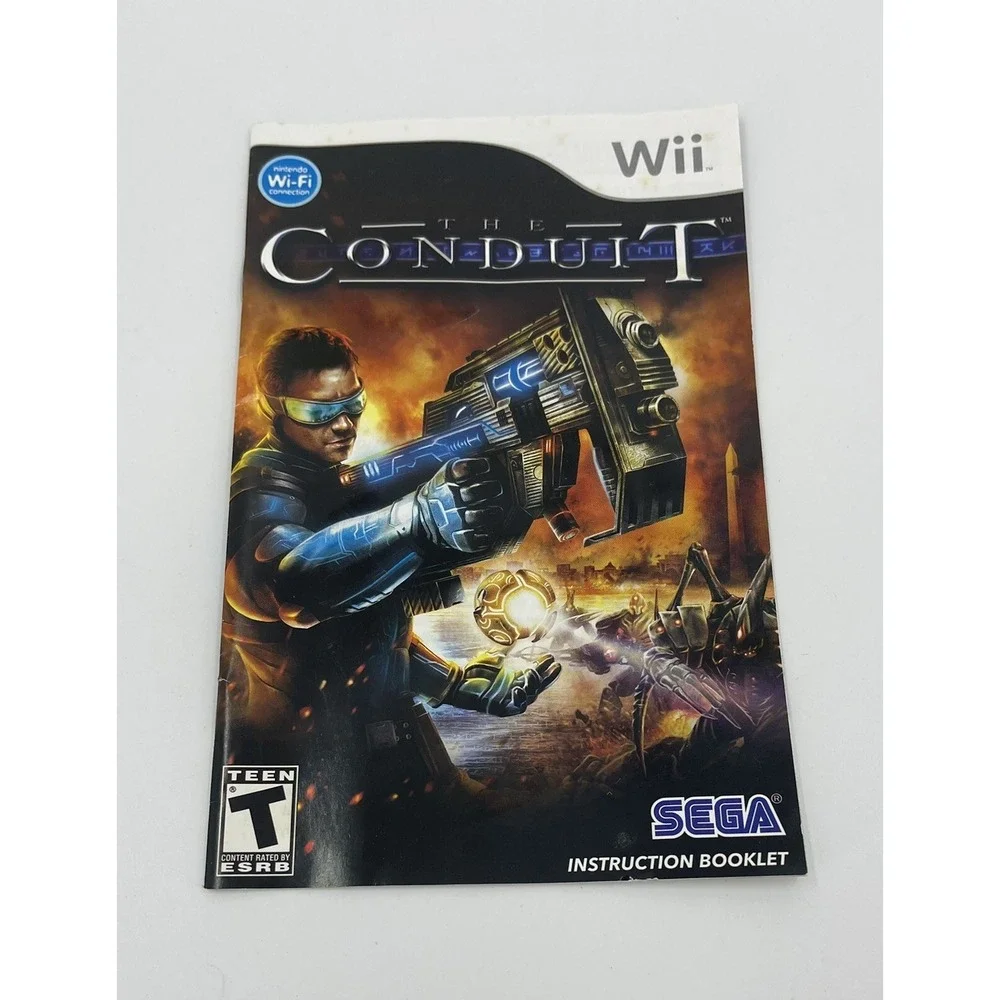 The Conduit Nintendo Wii Sega Shooter Game 2008 Complete with Manual Booklet‎